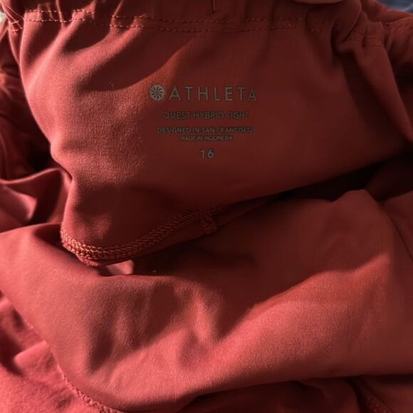 Athleta Red High-Waisted Leggings - Picture 6 of 6